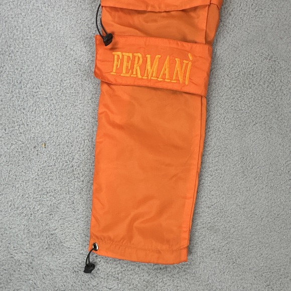 Zella Fermani‎ 2.0 Cargo Pants Men Large Orange Mesh Lined Embroidered Logo - Picture 9 of 16